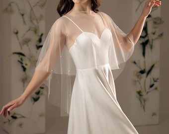 Tulle bolero Shoulder cover-up Wedding wrap