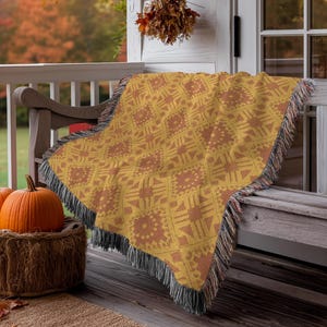 Boho Woven Throw Blanket: Southwestern Geometric Cotton Sofa Bed Decor
