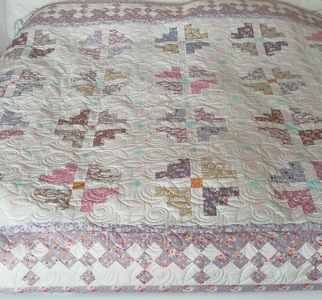 King Size Patchwork Quilt treasure Etsy