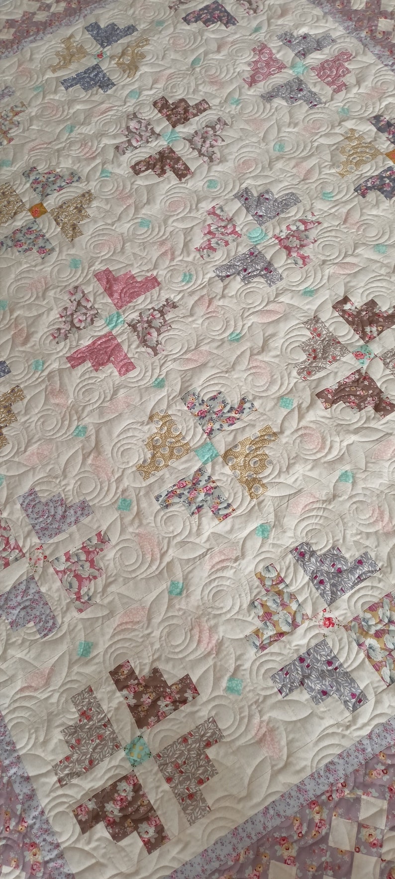 King Size Patchwork Quilt treasure Etsy