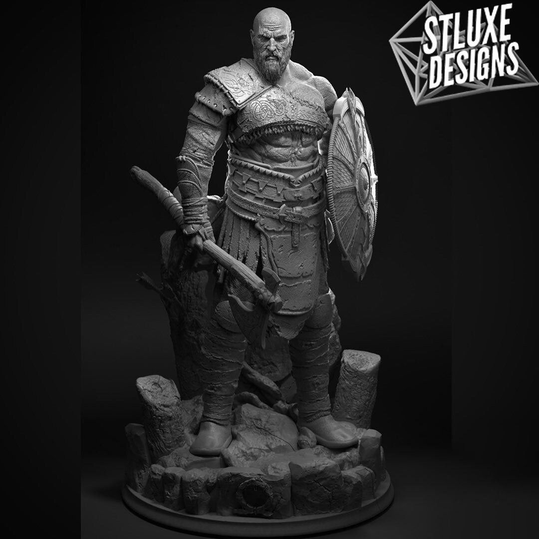 Buy Kratos Stl for 3d Printing, Figure Stl, Model Stl, God of War Model ...