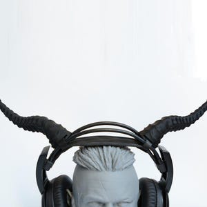 Horns for Headphones or Headband – Cosplay, Rave, Fantasy Costume Accessory