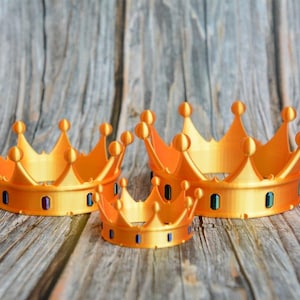 Royale Crown | cake topper | 3d printed crown | golden crown | princess crown | birthday decoration