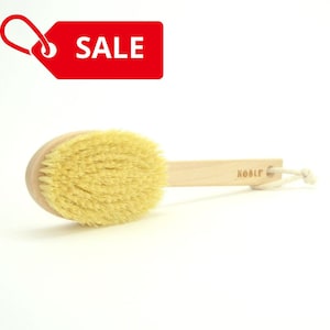 Trockenbürsten, Holzkörperbürste, Trockenbürstenbürste 100% Agave, Hautbürste, Spa-Bürste, Peelingbürste, umweltfreundlich