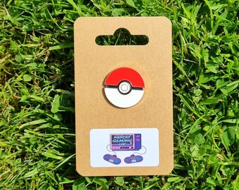 Badge Poké Ball Pokemon Badge à collectionner en émail Badge cadeau drôle et cool