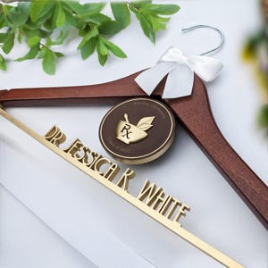 Personalized Pharmacist Graduation Hanger: Custom PharmD Gift, 3d rx Personalized Hanger, 3d logo PharmD Hanger, Pharmacy gift, RX hanger