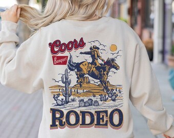 Rodeo Cowboy 90s Vintage Crewneck, Western Sweatshirt, Cowboy Crewneck, Retro Cowboy Sweatshirt, Gift Crewneck Sweatshirt, Gifted Sweatshirt