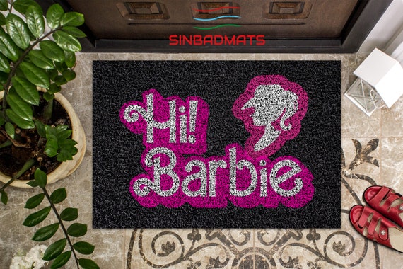 Hi Barbie Doormat Movie Doormat Movie Fan Doormat Personalized