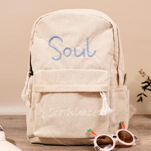 Sac à dos personnalisé pour tout-petit avec nom | Sac préscolaire brodé personnalisé | Cadeau de Pâques parfait pour les enfants | Sac d'école artisanal pour enfants