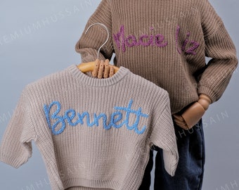 Custom Baby Sweater with Personalized Name and Monogram