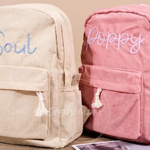 Sac à dos personnalisé avec nom : cartable personnalisé, sac à dos brodé pour enfants, cadeau de rentrée unique, sac à dos avec nom pour enfants