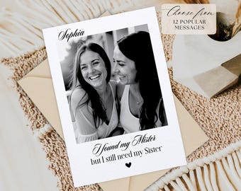 Personalised Bridesmaid Proposal Photo Card: Bridal Party Gift