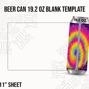 Beer Can 19.2 oz Label Template, Beer Can Template, Soda Can Svg, Beer Cans 568 ml Label Sticker, 8.5x11 sheet SVG, Dxf, Docx, Eps, Pdf, Png