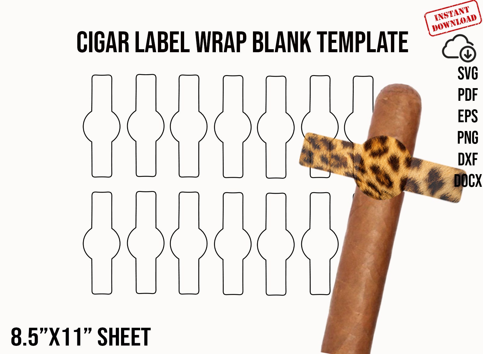 Cigar Label Template Cigar Wrapper Template Cigar Wrap Etsy Cigar Label Template Cigar Wrapper Template Cigar Wrap Etsy