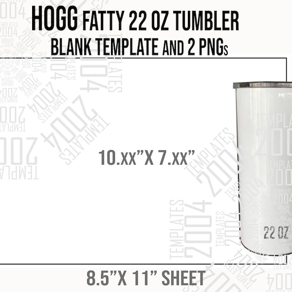 Hogg Fatty 22oz Tumbler Template svg, Kids Cup Full Wrap für Becher Hogg 22oz Fatty Tumbler Sublimation Canva, Psd, Dxf, svg, Pdf, Eps, Doc