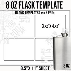 Flask 8oz Template, Flask 8 oz Svg, Alcohol Svg, Flask Svg Designs, Liquid Patience, Whiskey Quotes Svg, Docx, Pdf, Eps, Png, Dxf