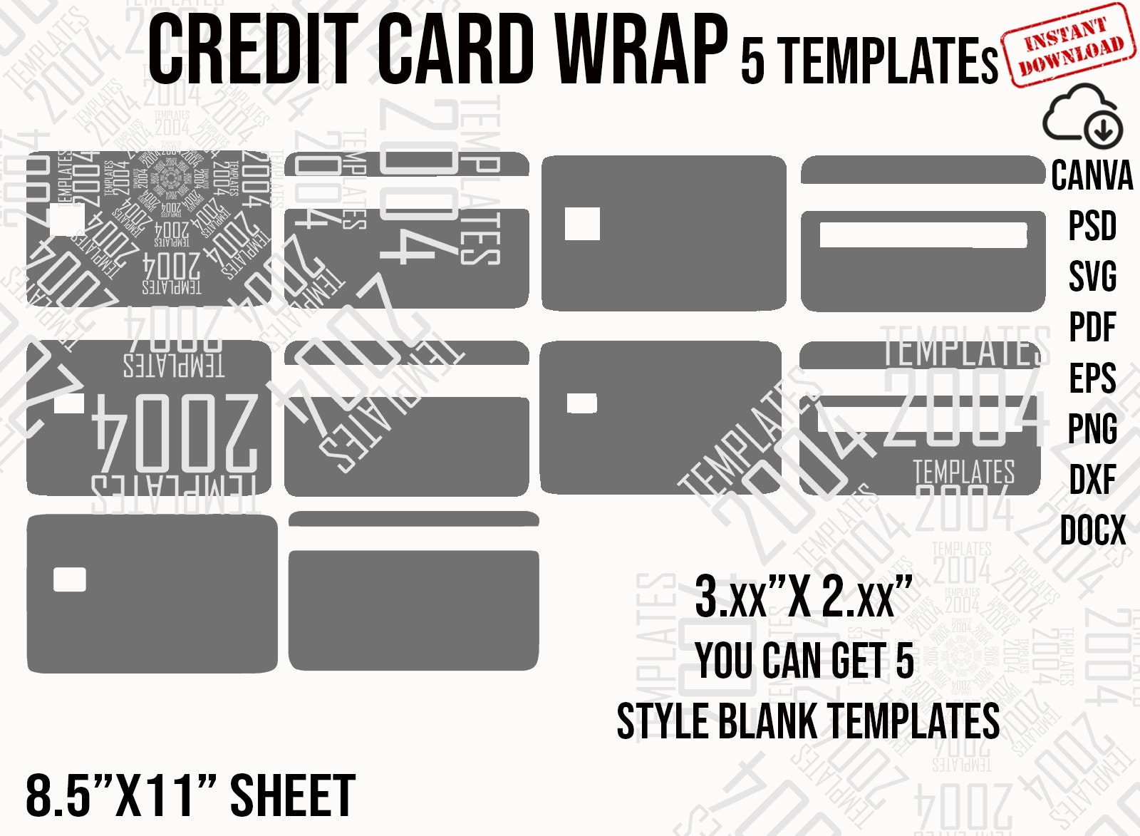 Credit Card 5 Style Blank Template Credit Card Skin Template Credit Credit Card 5 Style Blank Template Credit Card Skin Template Credit