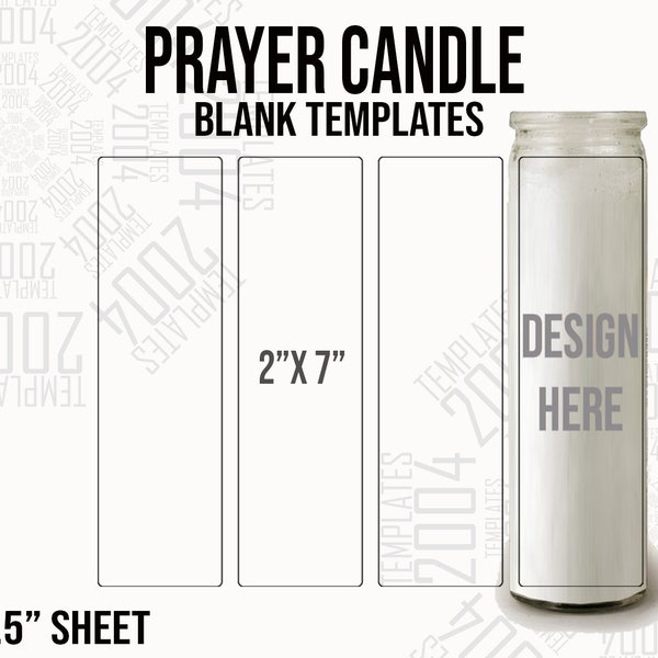 Prayer Candle 2x7 Template for Custom Styles, Prayer Candle Svg, Jesus Candle, Prayer Candles, Saint Candle Canva Svg, Dxf, Docx, Psd, Png