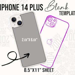 Iphone 14 Plus Template, Phone 14 Plus Template, Iphone 14 Plus Svg, Phone case Svg, Ms Word Docx, Svg, 8.5"x11", Canva, Psd, Png, Pdf, Dxf