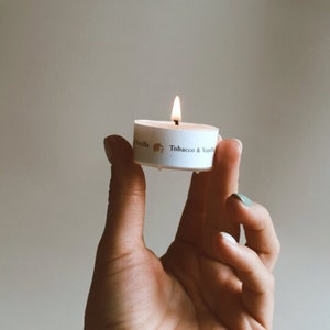 Tealights SAMPLE SET - Vegan tealights set - Candle in a glass - Cheap gift idea candles - Gift packaging - Birthday candle