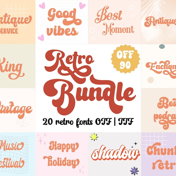 70s Font[ - Etsy