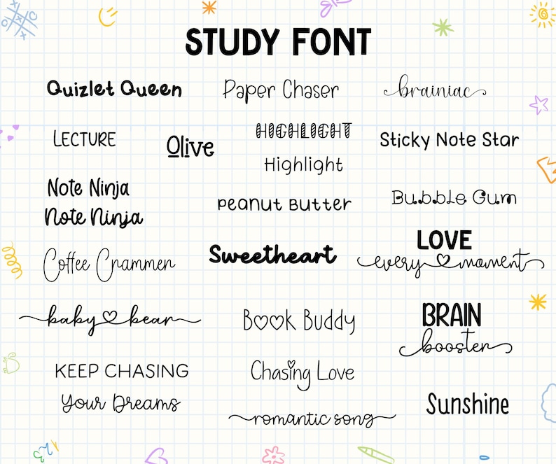 80+ Mix Bundle Font, Fonts With Hearts and Tails, Script Fonts, Taking ...
