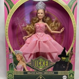 Deluxe Glinda Arduenna Doll from Wicked by Mattel. Barbie Collection. Glinda Doll. Ariana Grande Doll. Wicked Doll ready to ship as a gift.