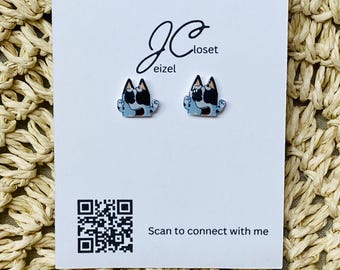 Muffin dog inspired stud earrings //kids earrings //stocking stuffer //gift idea //hypoallergenic //jewelry