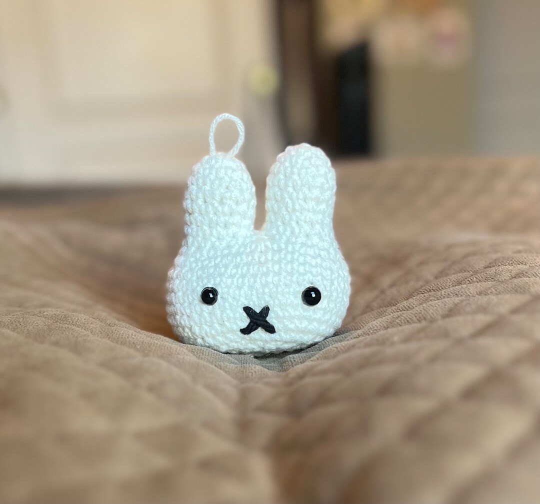 Miffy Bunny Plush Keychain, Hand Crocheted Etsy