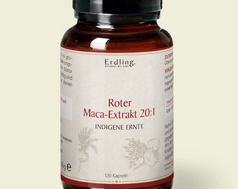 324,24 EUR/kg Rotes Maca-Extrakt 20:1 - 120 Kapseln