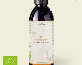 Bio-Kurkuma-Extrakt mit Gingerol und Piperin in Oxymel - 250ml