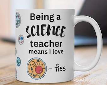 CELLFIE - Fun Science Mug - Science Teacher Gift - Selfie - Punny Science Gift - Teacher Gift - Funny Teacher Mug - Science Classroom
