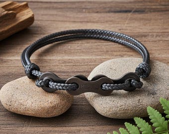 Bracciale Gerecyclede Fietsketting grigio 'Cinza' Accessorio unisex