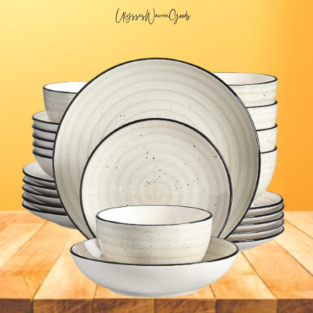 Dinner Plates and Bowls Together Bowl of Pasta Bowl of Soup Set of Hand