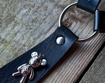 De Teddy Tie - Vegan lederen choker stropdas