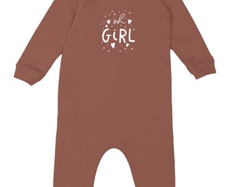Lubalé | Oh Girl pajamas with zipper zipper organic cotton from Portugal in pastel tones: olive, mocha, beige, and white