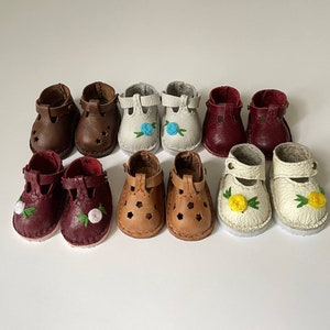 Leather Doll Shoes, Doll Shoes, Shoes for Dolls, Shoes For Textile Dolls