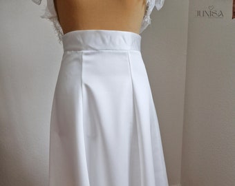 Bridal skirt "Alea", A-line, panel skirt, satin skirt, two-piece wedding dress, either clothing size or made-to-measure, satin wedding skirt