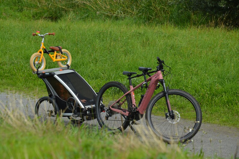 Kinderfahrrad-und Laufrad Halter/Befestigung bis 16 Zoll für Thule Chariot Fahrradanhänger Bild 8