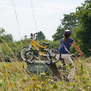 Kinderfahrrad-und Laufrad Halter/Befestigung bis 16 Zoll für Thule Chariot Fahrradanhänger Bild 7