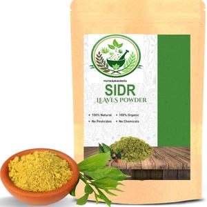 Herbs  100% Natural Sidr Leaves Powder (Lote Powder) Qasil Powder Jujube | Ruqyah Jin Sihr, Skin & Hair