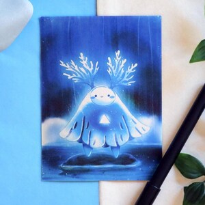 Postal "HeiWave" / Tamaño A6 / Tarjeta de felicitación / Carta / Mini impresión / Papel de acuarela / Estilo acuarela