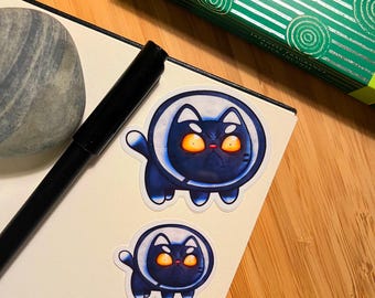 Mr. Revengeance // Angry Cat Sticker // Individual Sticker // Cute GLOSSY Vinyl Stickers