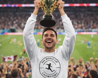 USA Soccer World Cup Sweatshirt | Embroidered Graphic Crewneck