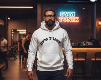 Gym Tonik Barbell Hoodie | Weightlifting Muscle Fitness Apparel