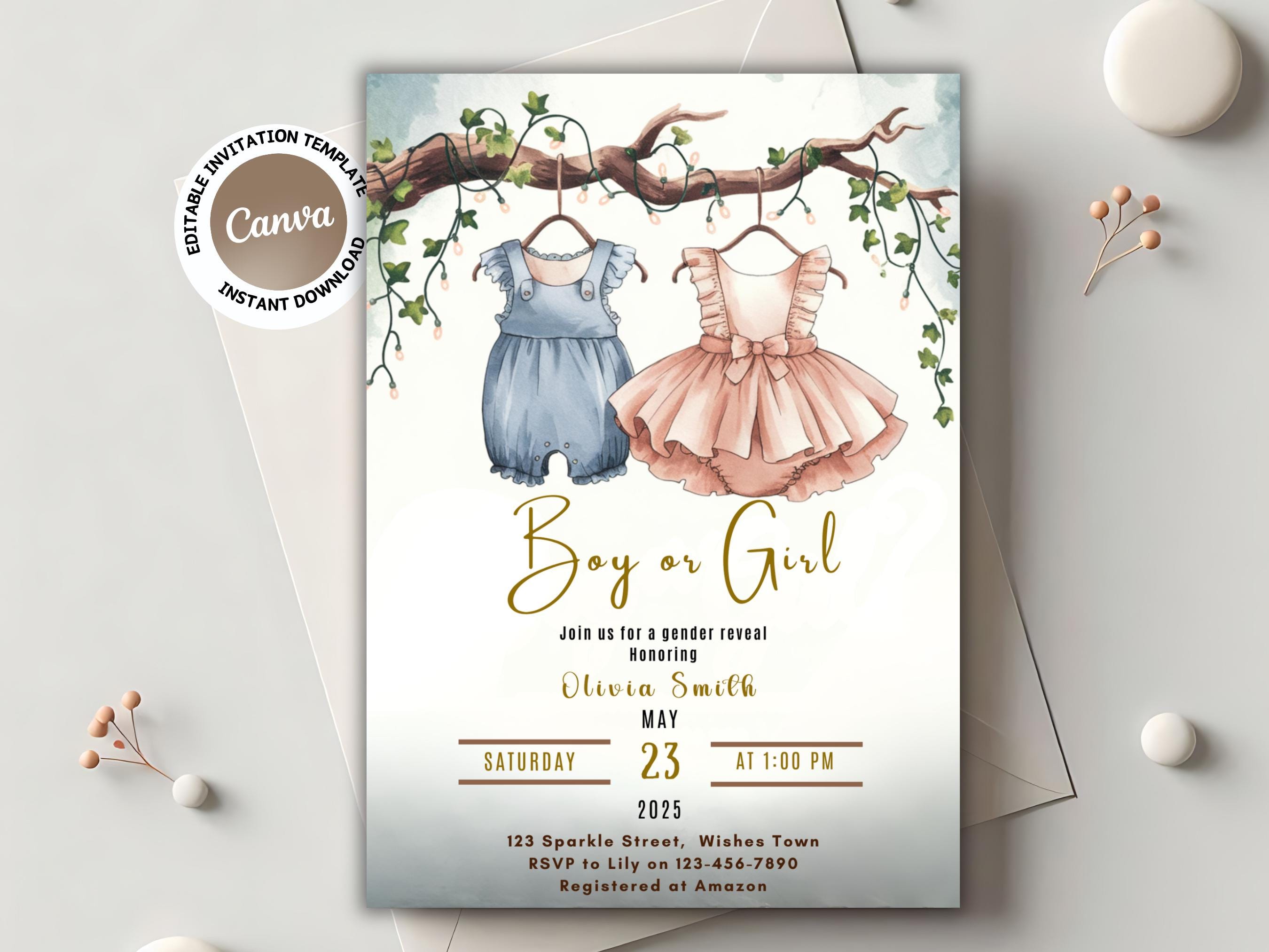 Fall Gender Reveal - Etsy
