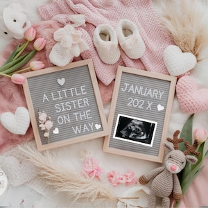 little sister pregnancy announcement little sister announce social media baby announcement girl gender announcement Facebook its a girl PA50