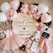 Girl Pregnancy announcement digital boho Last Baby girl announcement It's a Girl Gender reveal Social Media baby Reveal Editable template124