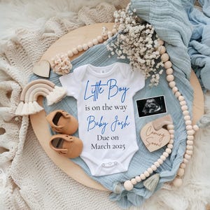 Its a boy Pregnancy Announcement Digital Baby Boy Announcement Blue Gender Reveal Announcement Social Media Reveal Baby Boy editable PA080