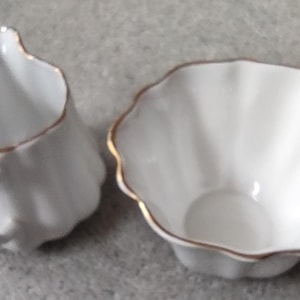 Vintage Regency Fine Bone China Milk Jug and Sugar Bowl Set 1960s Floral Gold Trim Made in England